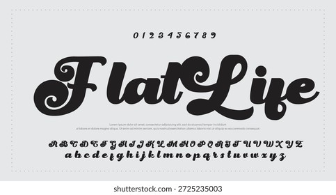 Alfabeto de Vector dibujado a mano. Fuente de script de firma monoline moderna. Elegante fuente de firma. Mejor alfabeto Hermosa caligrafía Signature fuente. Ilustración vectorial