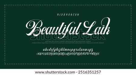 Hand drawn vector alphabet. Modern monoline signature script font. Elegant Signature Font. Best Alphabet Beautiful Calligraphy Signature Font