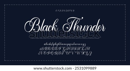 Hand drawn vector alphabet. Modern monoline signature script font. Elegant Signature Font. Best Alphabet Beautiful Calligraphy Signature Font