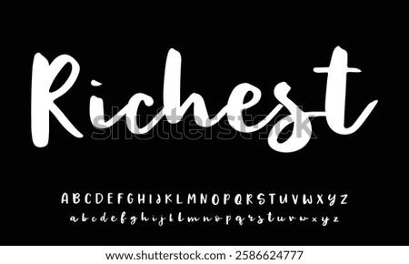 Hand drawn vector alphabet. Modern monoline signature script font. Elegant Signature Font. Best Alphabet Beautiful Calligraphy Signature Font 