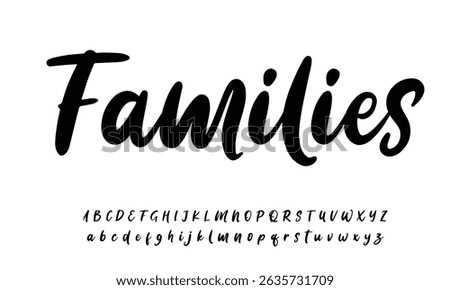 Hand drawn vector alphabet. Modern monoline signature script font. Elegant Signature Font. Best Alphabet Beautiful Calligraphy Signature Font