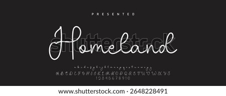 Hand drawn vector alphabet. Modern monoline signature script font. Elegant Signature Font. Best Alphabet Beautiful Calligraphy Signature Font