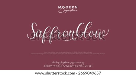 Hand drawn vector alphabet. Modern monoline signature script font. Elegant Signature Font. Best Alphabet Beautiful Calligraphy Signature Font lettering handwritten