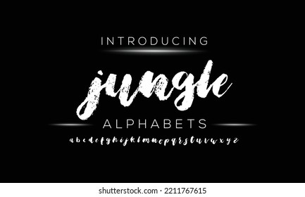 Hand drawn vector alphabet. Script font. Brush font. Isolated letters written with marker, ink. Calligraphy, lettering.