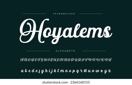 Hand drawn vector alphabet. Script font. Isolated letters written with marker, ink. Calligraphy, lettering