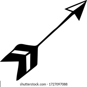  Hand drawn vector arrow doodle on white background.design element vector illustration. Can be used for books, wrapping paper, fabric, textiles, web