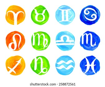 Hand Drawn Vector Astrology Illustrations Zodiac Stock Vector (Royalty ...