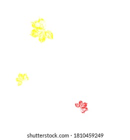 Hand drawn vector autumn leaves set. Imprints. Stamps of the leaves