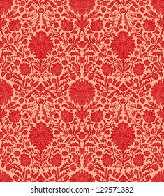 Hand drawn vector baroque background.