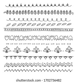 hand drawn vector border design