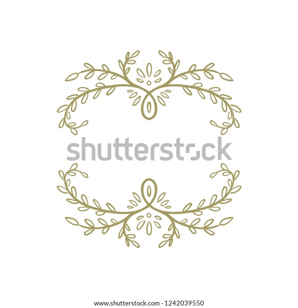 Hand drawn vector branches with leaves, for\
wedding decoration.