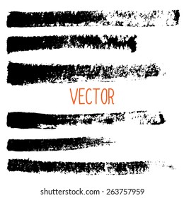 Hand drawn vector brush strokes.