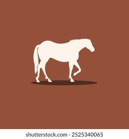 Hand Drawn vector card with Horse Silhouette.Border with Wild West or Cowboy concept for poster, print, paper, icon, flyer, paper, template. Decorative design in retro style. Lifestyle, fashion, art