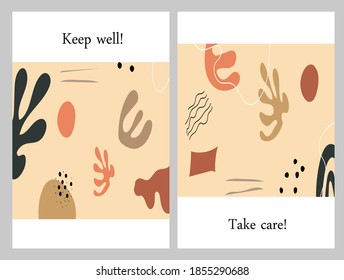 Hand drawn vector cards. Botanic  Design for banner, wedding, poster, invitation, cover, placard, brochure, header.