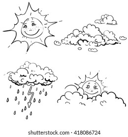 14,453 Coloring Page With Weather Images, Stock Photos & Vectors ...