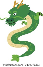 hand drawn vector chinese dragon