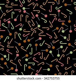 hand drawn vector christmas seamless pattern
