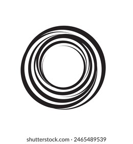 Hand drawn vector circle sketch.Abstract circular doodle round circles geometric element.