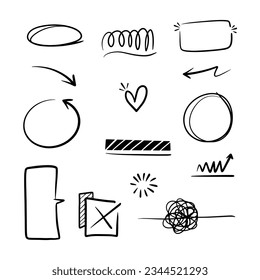 Recogida manual de vectores de diamantes, botes de papel, botes de papel, signos de interrogación, marcas de verificación y más.