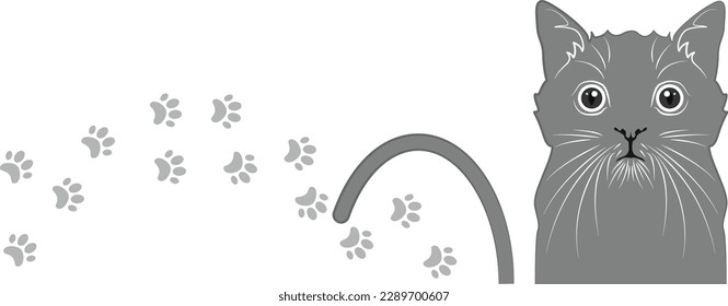 hand drawn vector cute cat illustration character collection