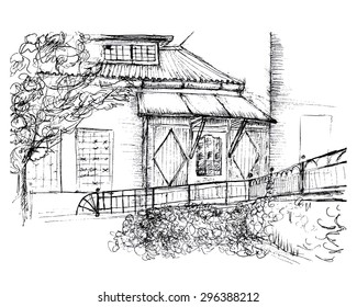 hand drawn vector cute outdoor territory 