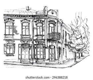 hand drawn vector cute outdoor territory 