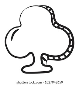 Handgezeichnete Vektorgrafik-Gestaltung von Herzensaal 