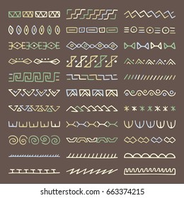 Hand drawn vector dividers. Set of borders for your blog posts decor. Decorative lines for restaurant menu design.