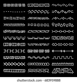 Hand drawn vector dividers. Set of borders for your blog posts decor. Decorative lines for restaurant menu design.