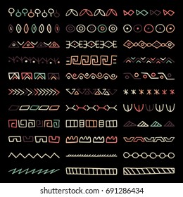 Hand drawn vector dividers. Set of borders for your blog posts decor. Decorative lines for restaurant menu design.