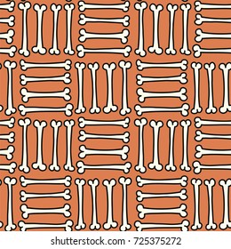 Hand drawn vector doodle halloween seamless pattern
