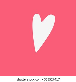Hand drawn vector doodle heart.  Element for design and decorations.