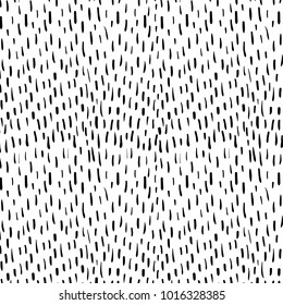 Hand drawn vector doodle pattern with black lines on white background for textile, clothing and graphic design