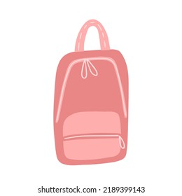 Hand drawn vector doodle school bag illustration.  Cute hand drawn backpack clip art.