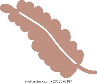 hand drawn vector element illustration SIMPLE BOTANICAL LEAVES