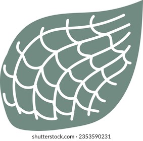 hand drawn vector element illustration SIMPLE BOTANICAL LEAVES
