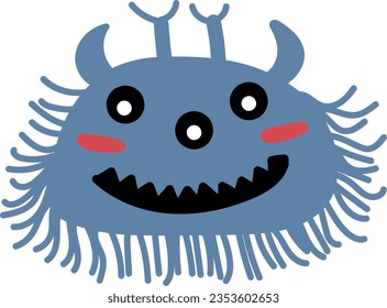 hand drawn vector element illustration childish cute monsters