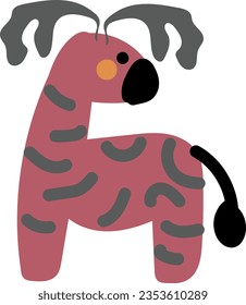 hand drawn vector element illustration childish cute deer