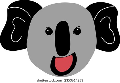 hand drawn vector element illustration childish cute koala