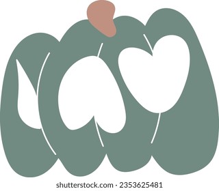 hand drawn vector element illustration childish pumpkin