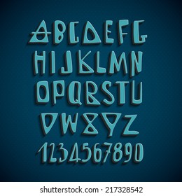 Hand Drawn Vector English Alphabet Letters