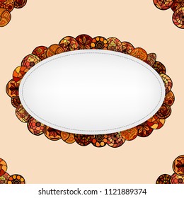 hand drawn vector ethnic background