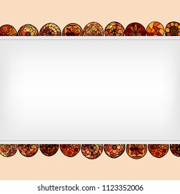 hand drawn vector ethnic background