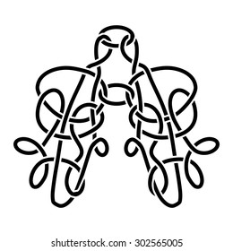 hand drawn vector ethnic background