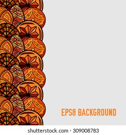 hand drawn vector ethnic background