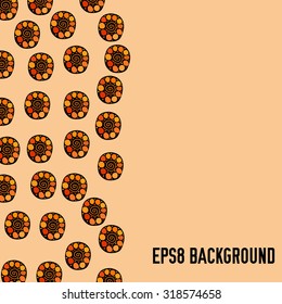 hand drawn vector ethnic background