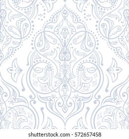 Hand drawn vector ethnic ornamental seamless pattern texture