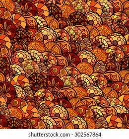 hand drawn vector ethnic seamless pattern