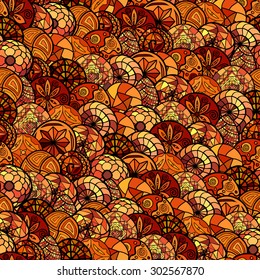 hand drawn vector ethnic seamless pattern
