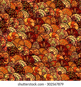 hand drawn vector ethnic seamless pattern